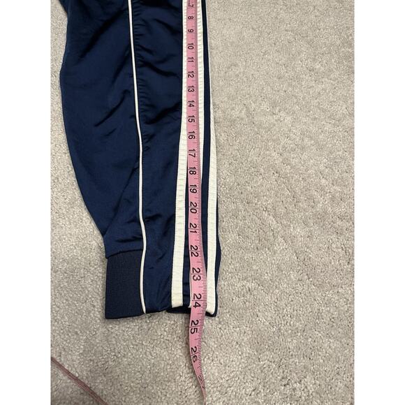 Adidas Men’s L Track Jacket Signature 3 Stripe Sleeve blue VTG! - Picture 8 of 8